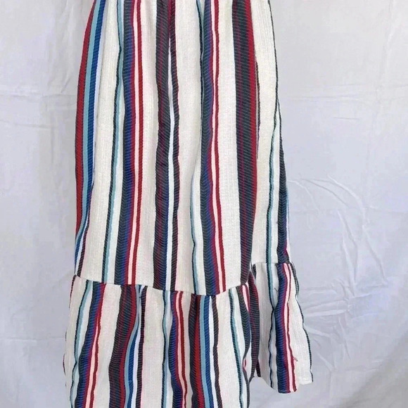 Lost + Wander patriotic midi dress with tie-up front. - Picture 8 of 12
